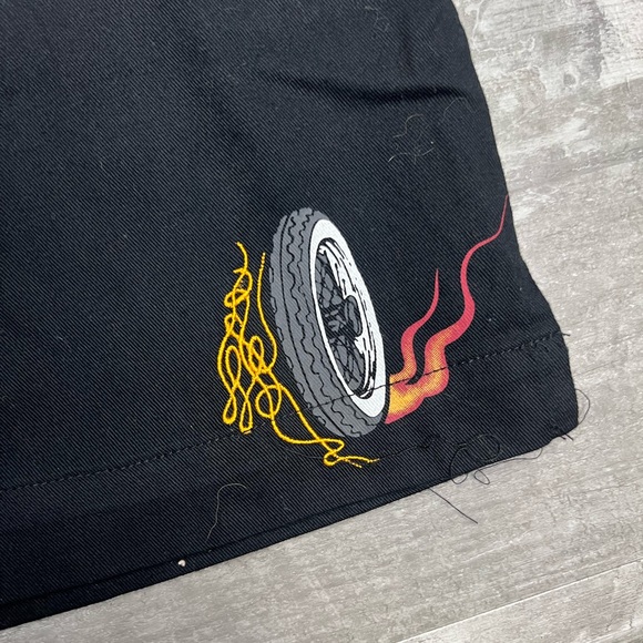 Harley Davidson Yellow & Black Embroidered Biker Shirt XL - Picture 2 of 6